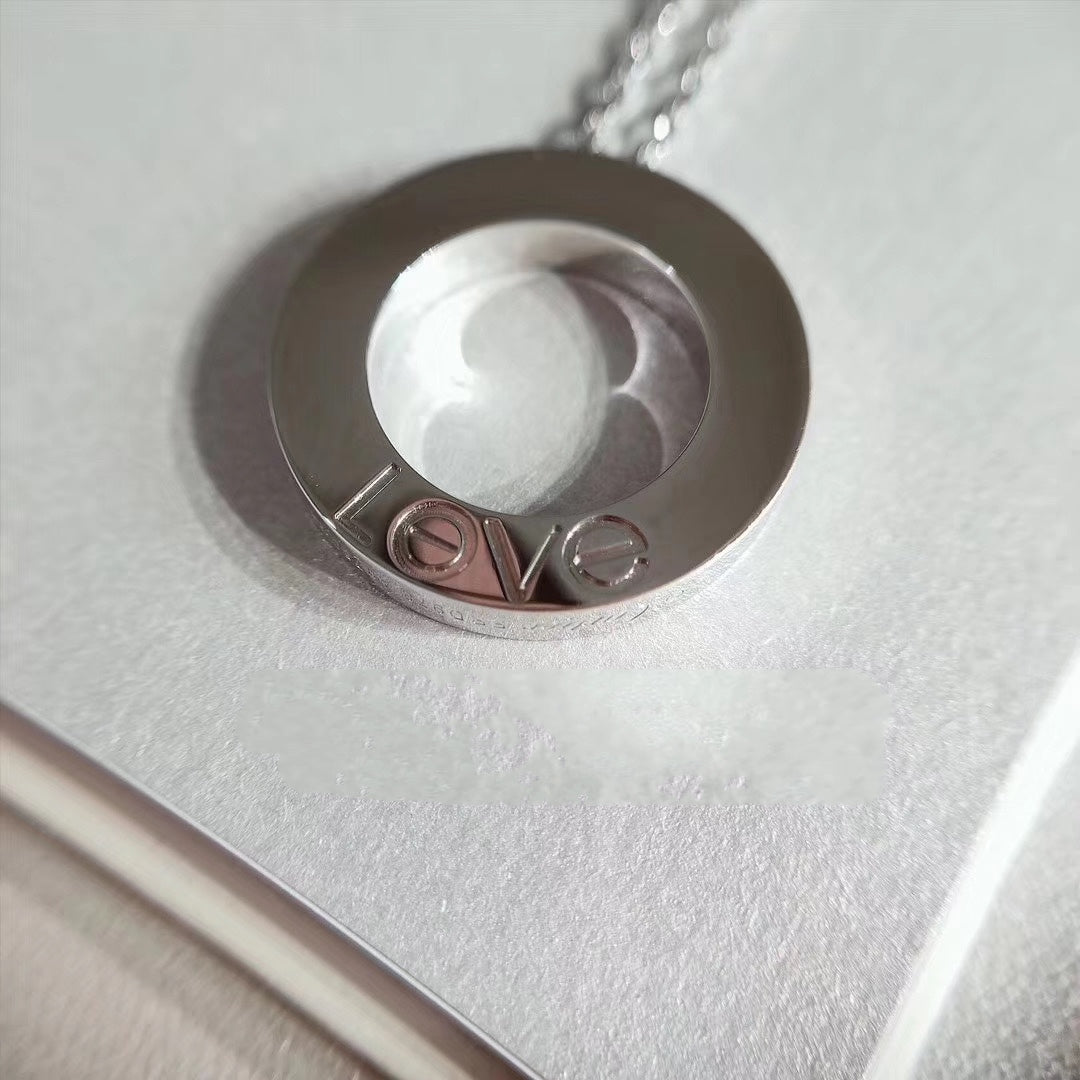 [Together Jewelry]LOVE NECKLACE ADJUSTABLE SILVER