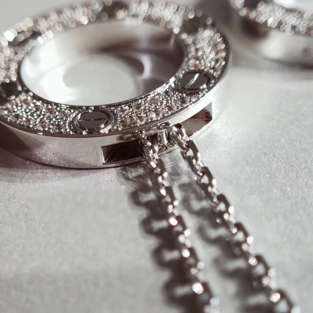 [Together Jewelry]LOVE NECKLACE ADJUSTABLE SILVER