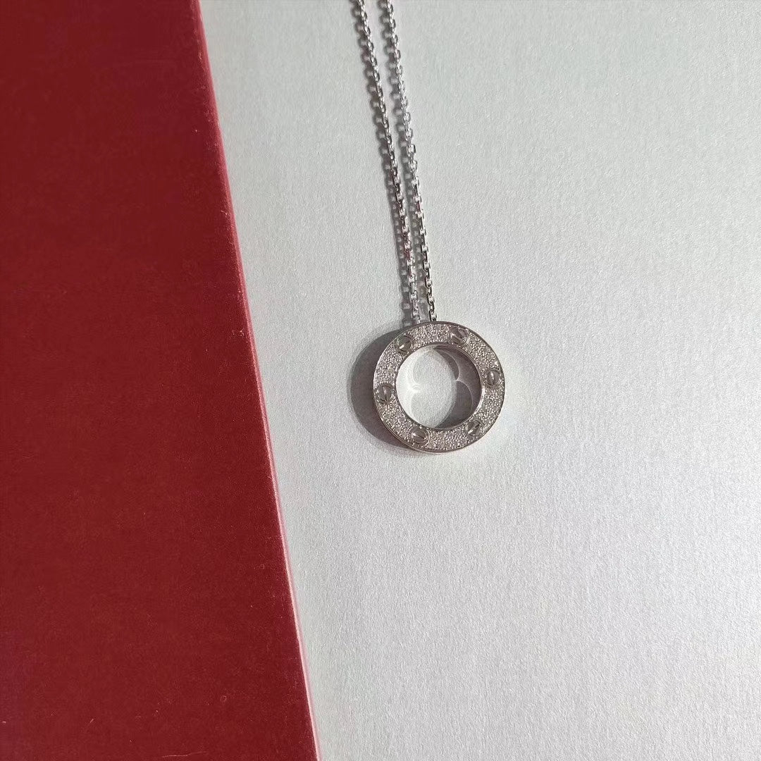 [Together Jewelry]LOVE NECKLACE ADJUSTABLE SILVER