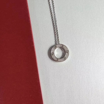 [Together Jewelry]LOVE NECKLACE ADJUSTABLE SILVER