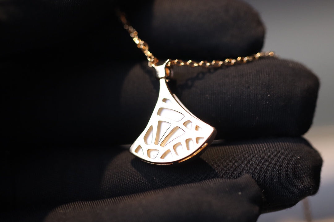 [Together Jewelry]DREAM NECKLACE WHITE MOP PINK GOLD 1 DIAMOND