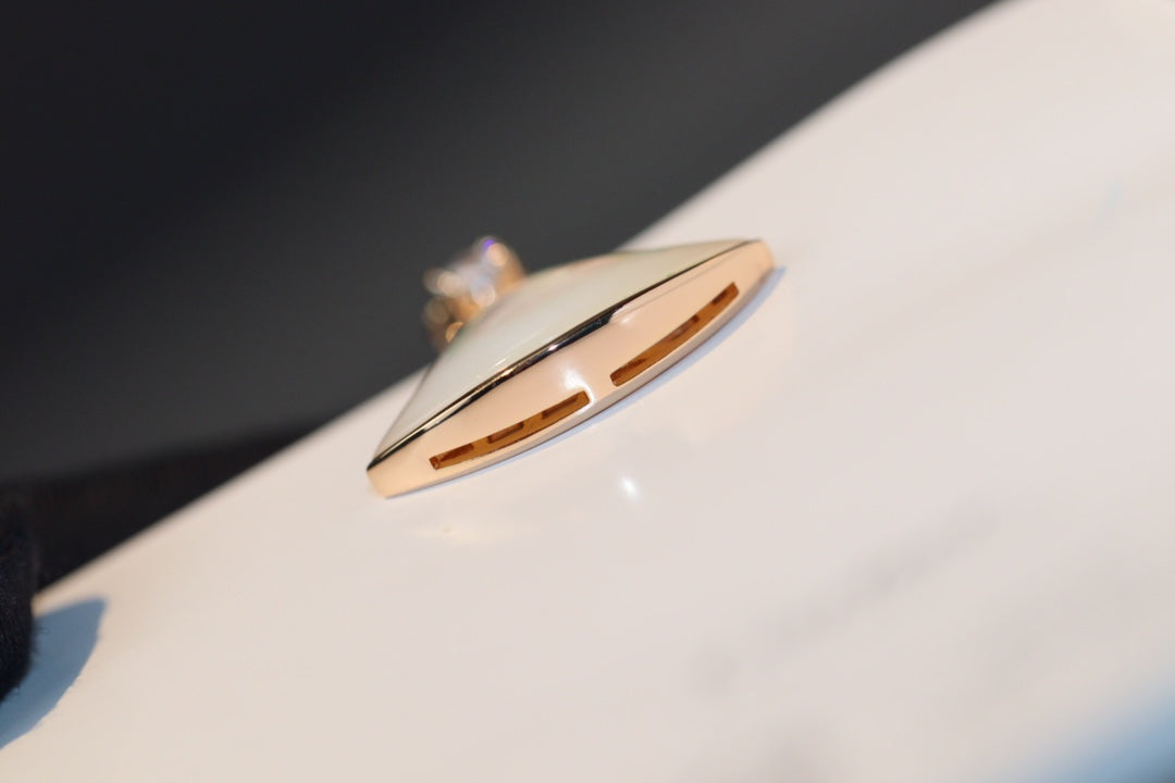 [Together Jewelry]DREAM NECKLACE WHITE MOP PINK GOLD 1 DIAMOND