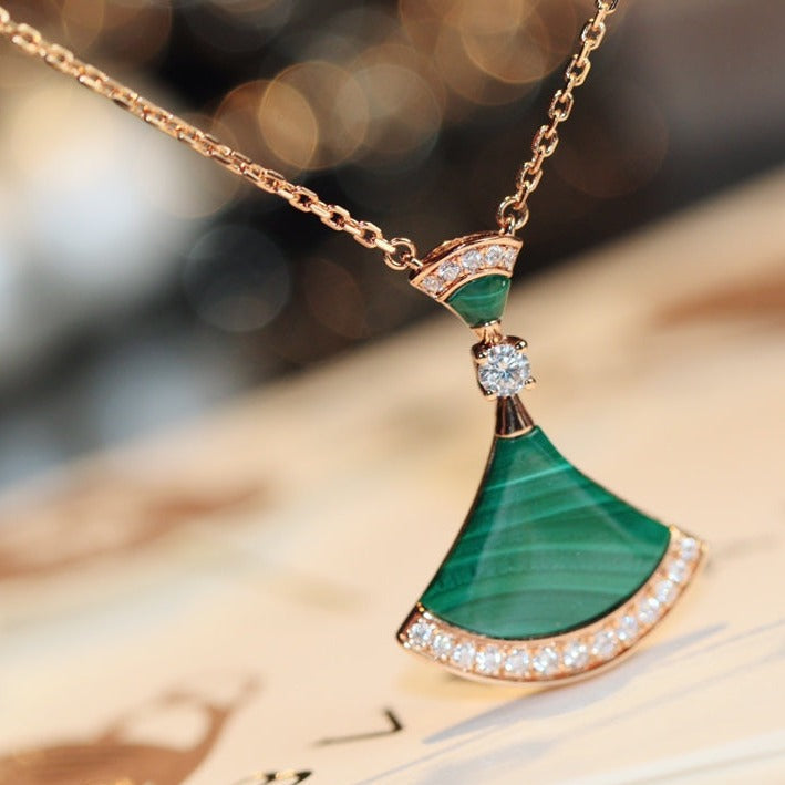 [Together Jewelry]DREAM NECKLACE MALACHITE DIAMOND