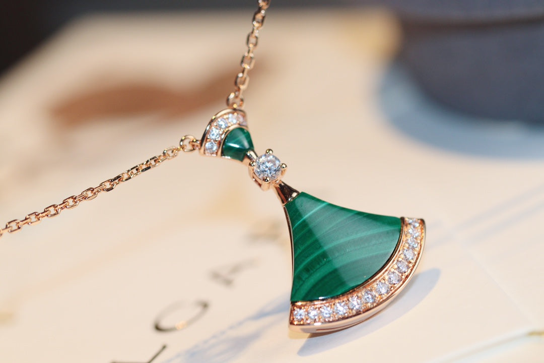 [Together Jewelry]DREAM NECKLACE MALACHITE DIAMOND