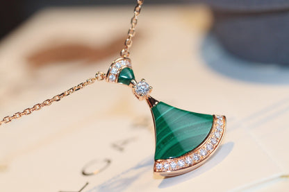 [Together Jewelry]DREAM NECKLACE MALACHITE DIAMOND