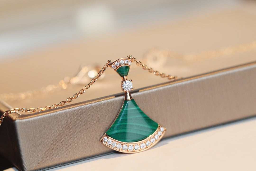 [Together Jewelry]DREAM NECKLACE MALACHITE DIAMOND