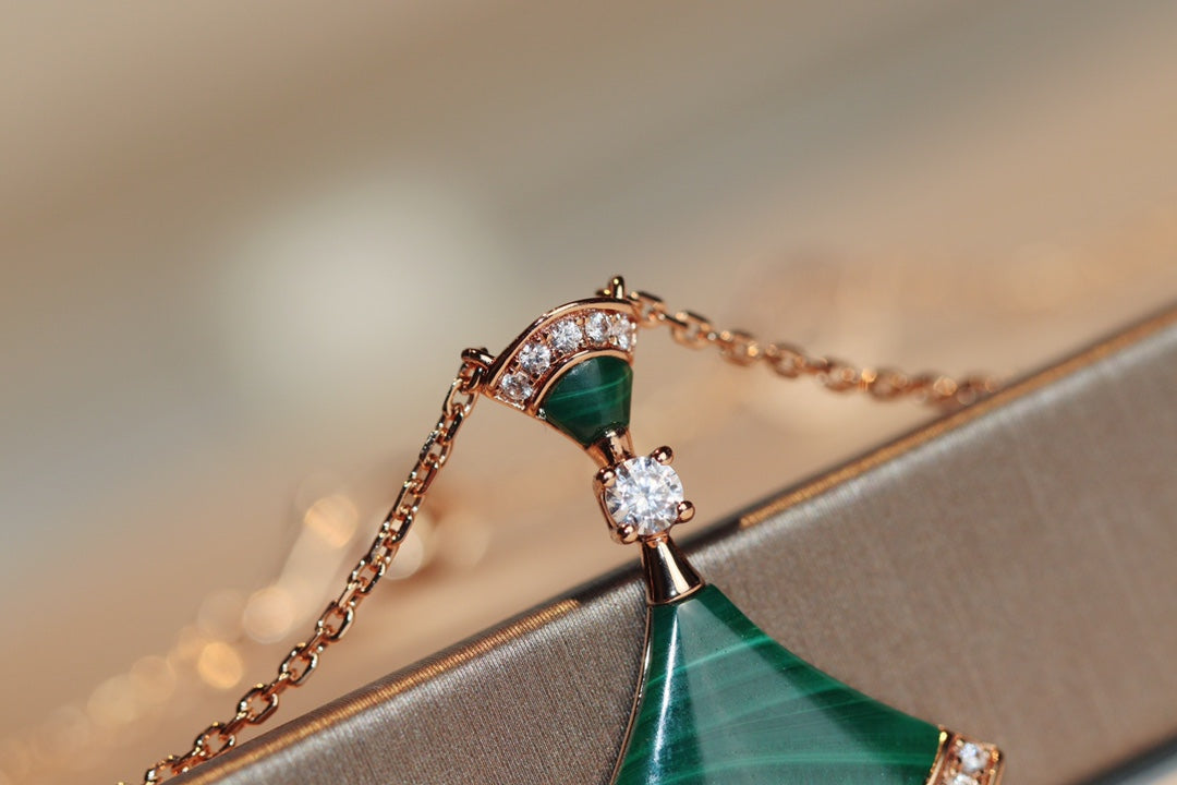 [Together Jewelry]DREAM NECKLACE MALACHITE DIAMOND