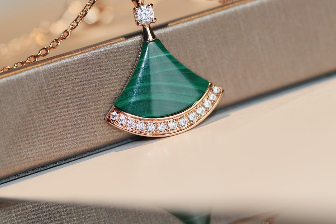 [Together Jewelry]DREAM NECKLACE MALACHITE DIAMOND