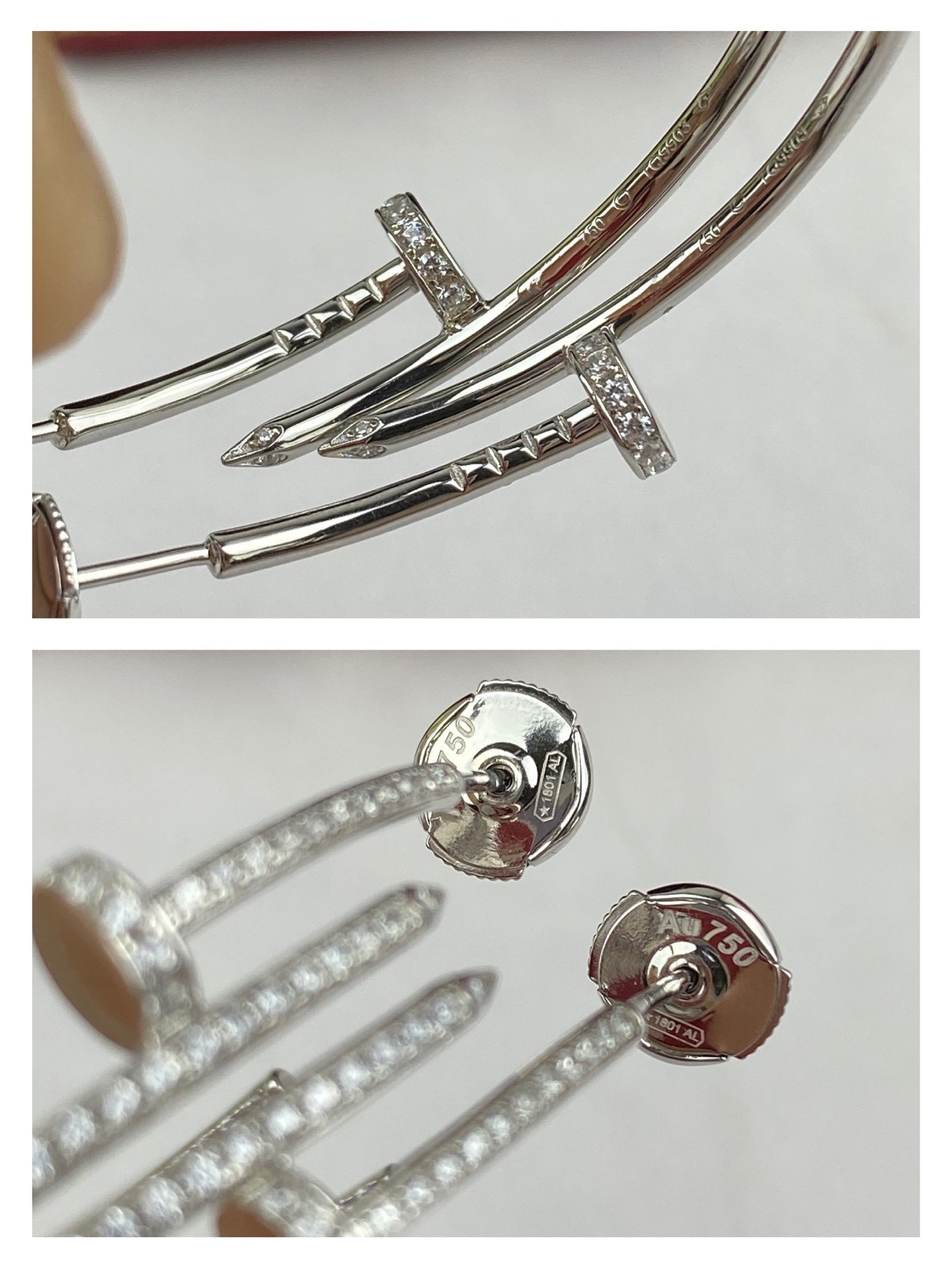 [Together Jewelry]JUSTE EARRINGS FULL DIAMONDS 1.8MM
