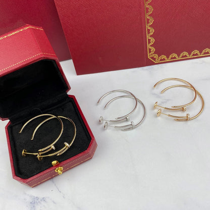 [Together Jewelry]JUSTE EARRINGS FULL DIAMONDS 1.8MM