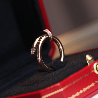 [Together Jewelry]JUSTE RING 2.65MM PINK GOLD DIAMOND