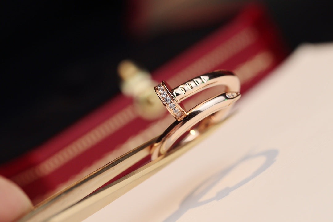 [Together Jewelry]JUSTE RING 2.65MM PINK GOLD DIAMOND