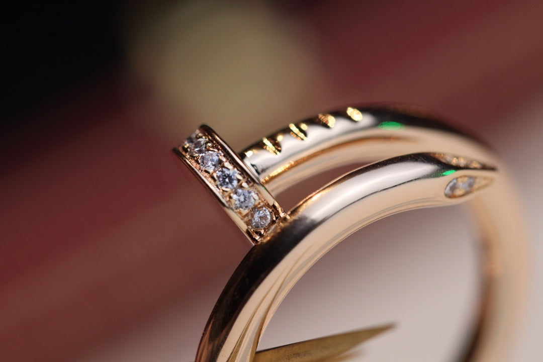 [Together Jewelry]JUSTE RING 2.65MM PINK GOLD DIAMOND