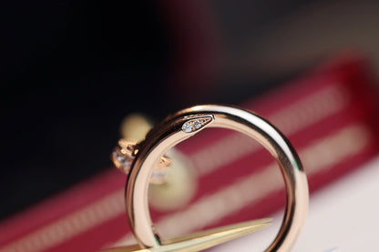 [Together Jewelry]JUSTE RING 2.65MM PINK GOLD DIAMOND