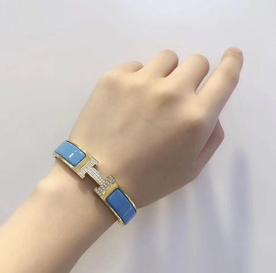 [Together Jewelry]H CLOUD BLUE BRACELET GOLD DIAMOND