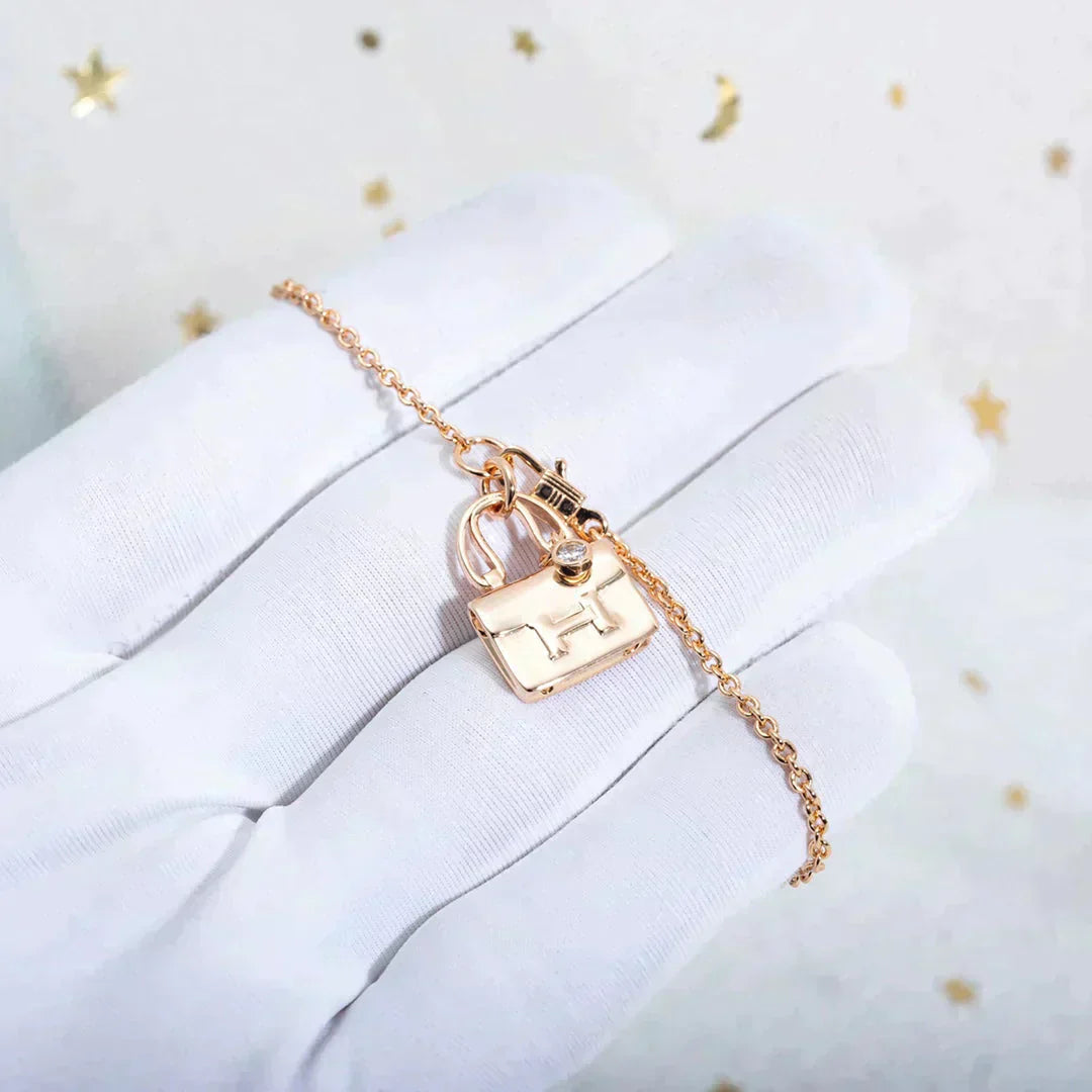 [Together Jewelry]AMULETTE PEDANT ROSE GOLD NECKLACE