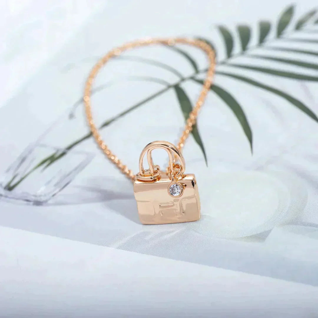 [Together Jewelry]AMULETTE PEDANT ROSE GOLD NECKLACE