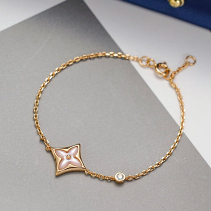 [Together Jewelry]STAR 1 DIAMOND PINK GOLD BRACELET