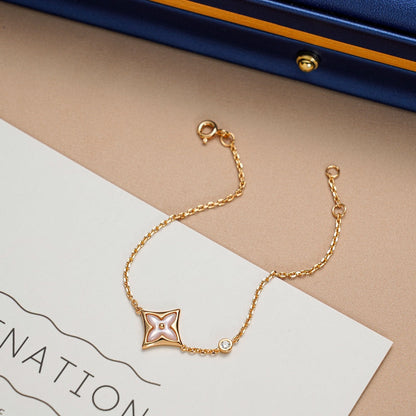 [Together Jewelry]STAR 1 DIAMOND PINK GOLD BRACELET