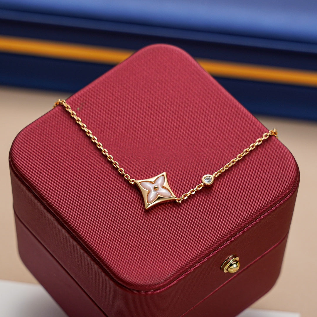 [Together Jewelry]STAR 1 DIAMOND PINK GOLD BRACELET