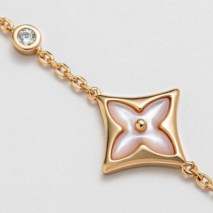 [Together Jewelry]STAR 1 DIAMOND PINK GOLD BRACELET