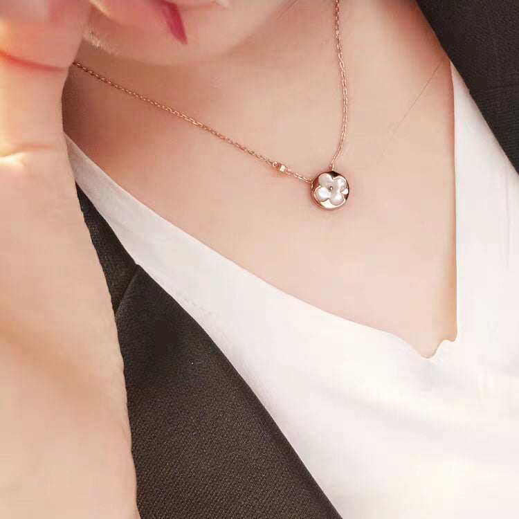 [Together Jewelry]SUN MOP GOLD 1 DIAMOND NECKLACE