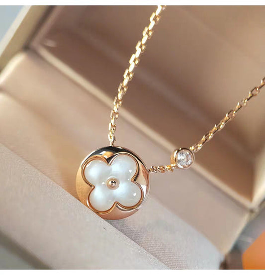 [Together Jewelry]SUN MOP GOLD 1 DIAMOND NECKLACE