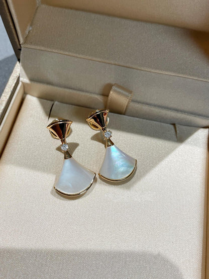 [Together Jewelry]DREAM MOP 1 DIAMOND EARRINGS