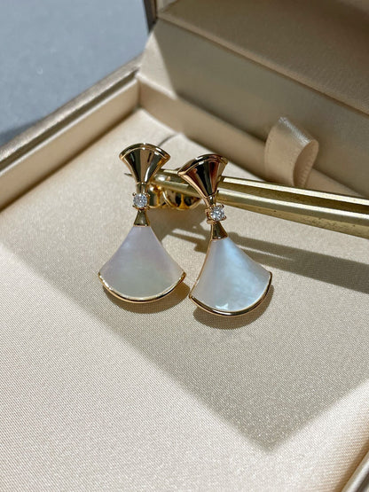 [Together Jewelry]DREAM MOP 1 DIAMOND EARRINGS