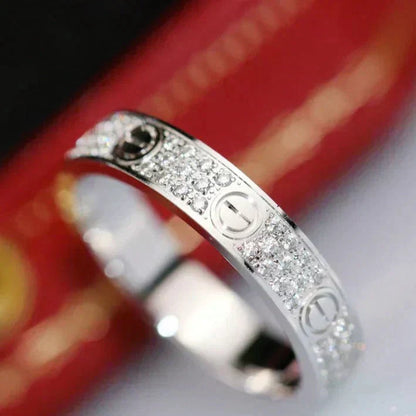 [Together Jewelry]LOVE RING 3.6MM DIAMOND PAVED