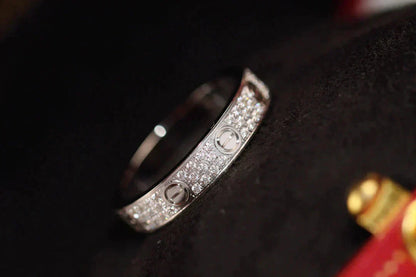 [Together Jewelry]LOVE RING 3.6MM DIAMOND PAVED