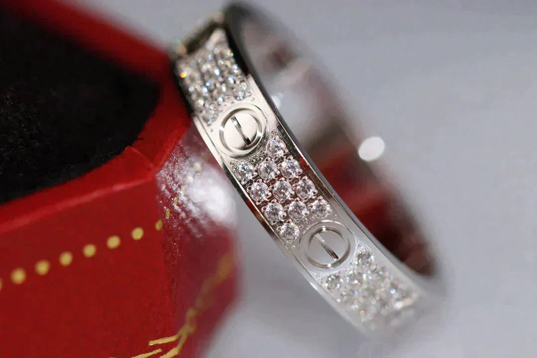 [Together Jewelry]LOVE RING 3.6MM DIAMOND PAVED