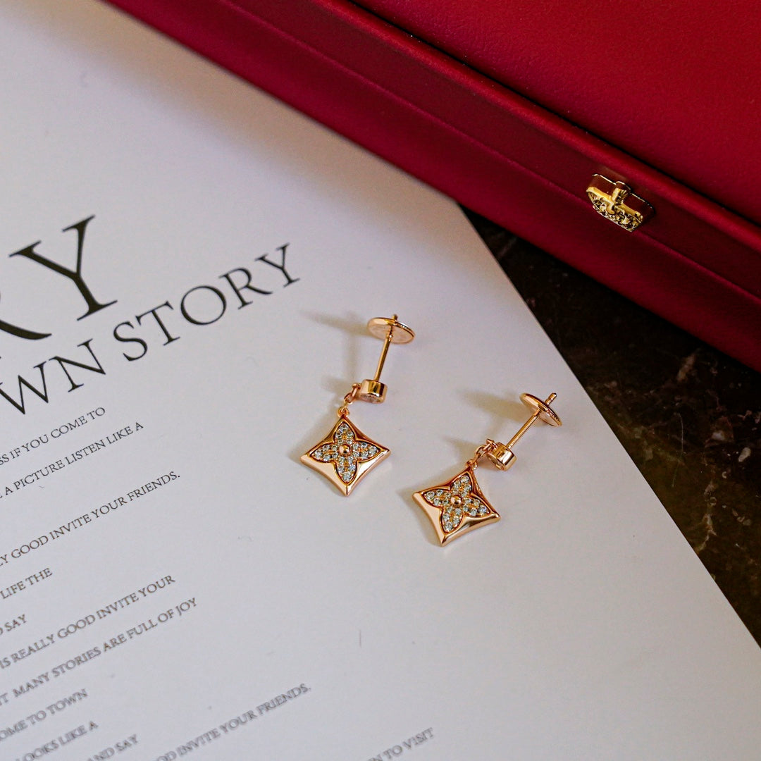 [Together Jewelry]STAR DIAMONDS EARRINGS GOLD