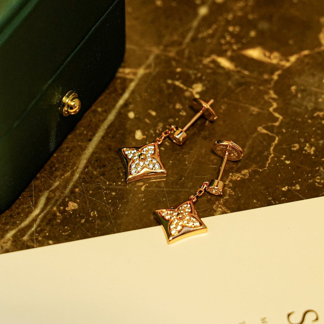 [Together Jewelry]STAR DIAMONDS EARRINGS GOLD