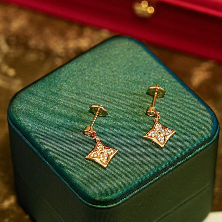 [Together Jewelry]STAR DIAMONDS EARRINGS GOLD