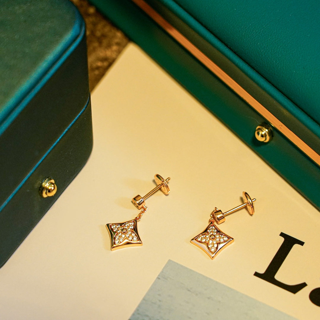 [Together Jewelry]STAR DIAMONDS EARRINGS GOLD