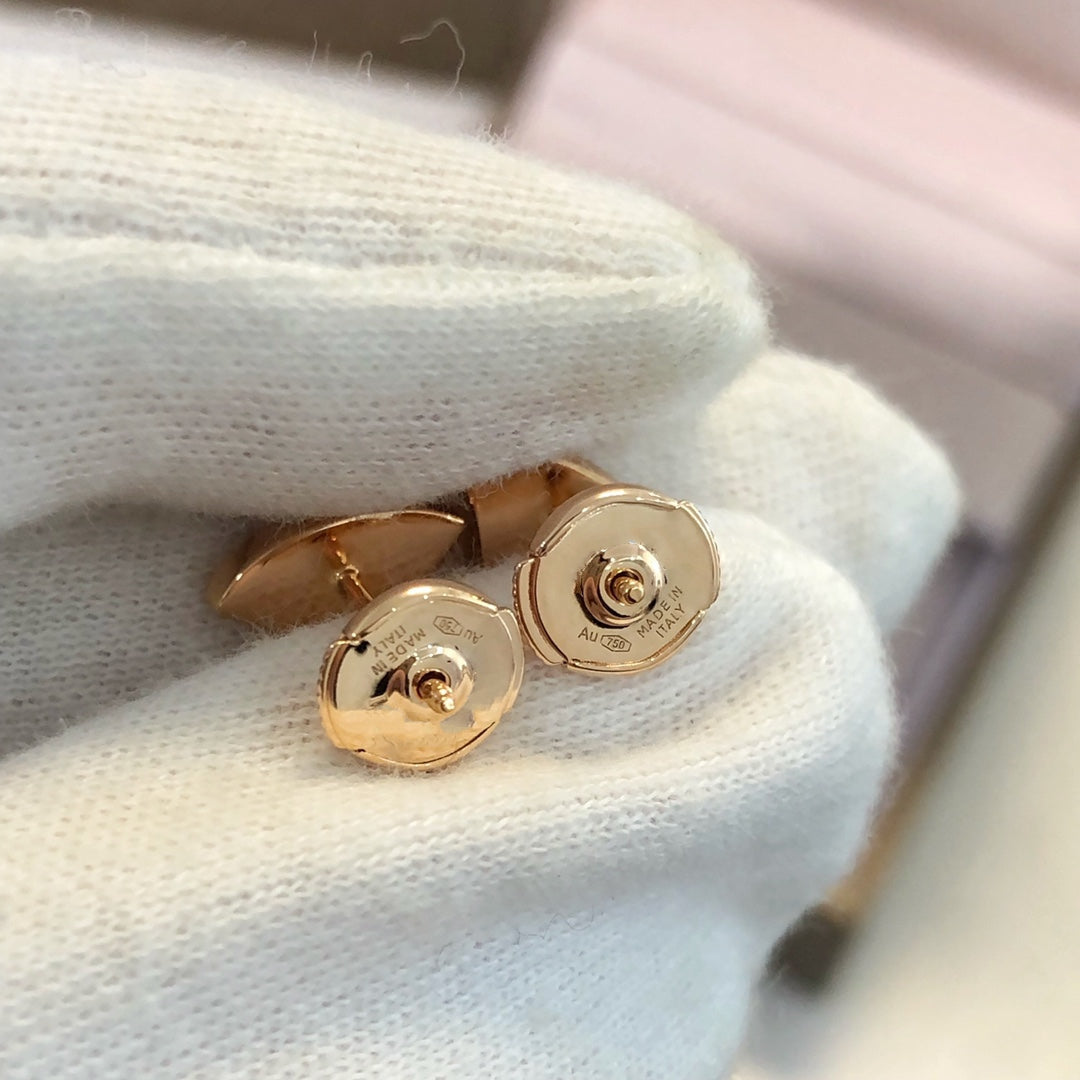 [Together Jewelry]DREAM EARRINGS 3 MOTIFS ONYX MOP PINK GOLD