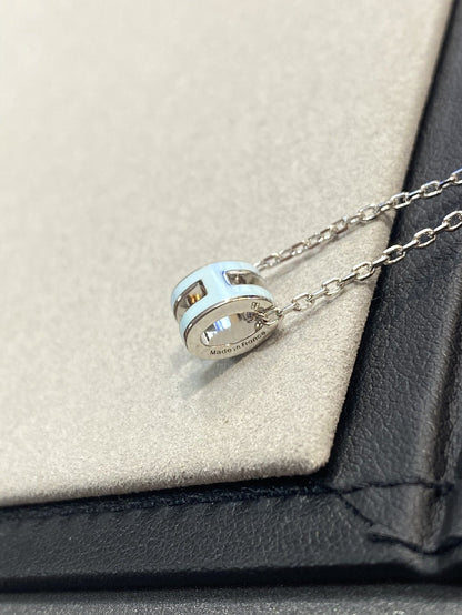 [Together Jewelry]POP H LIGHT BLUE NECKLACE