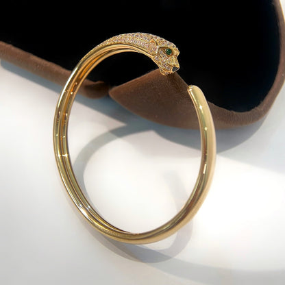 [Together Jewelry]PANTHERE GOLD DIAMOND OPEN BRACELET