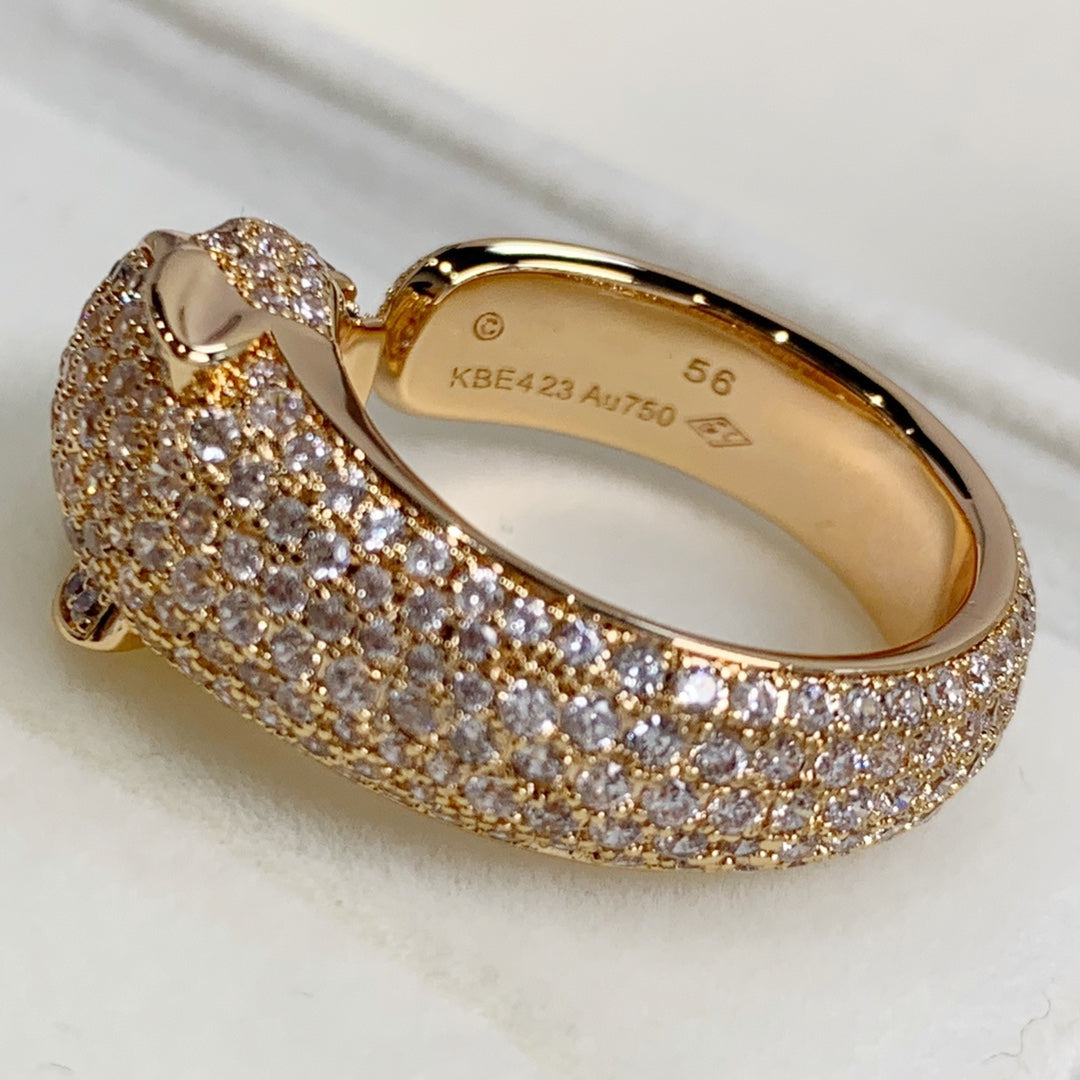 [Together Jewelry]PANTHERE PINK GOLD DIAMOND RING