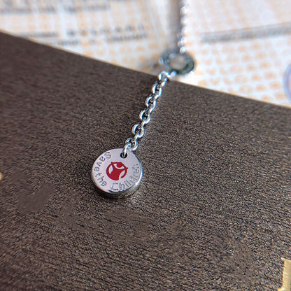 [Together Jewelry]ZERO 1 BLACK CERAMIC SILVER NECKLACE