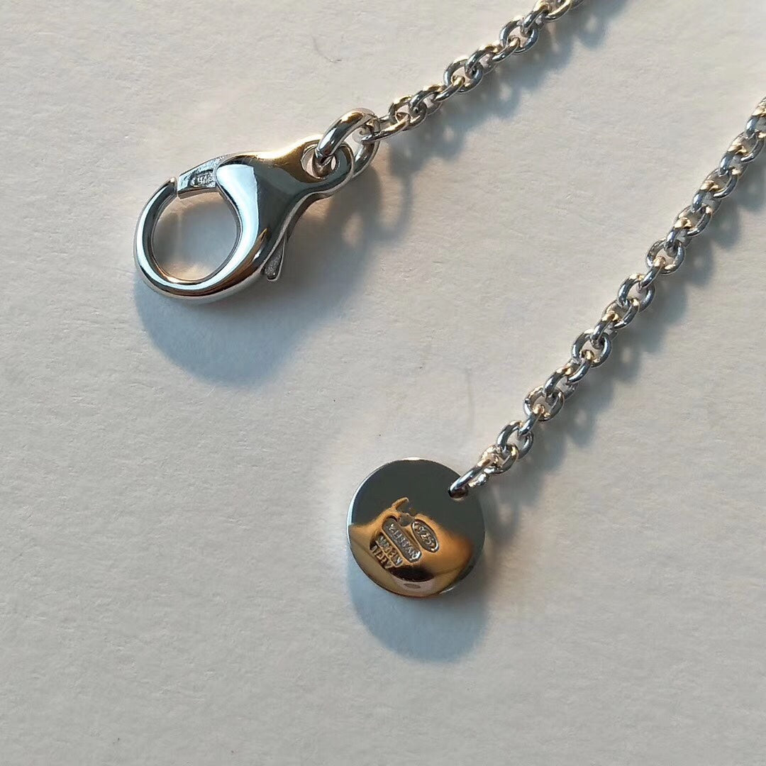 [Together Jewelry]ZERO 1 BLACK CERAMIC SILVER NECKLACE