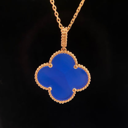 [Together]CLOVER 25MM NECKLACE TURQUOISE ROSE GOLD
