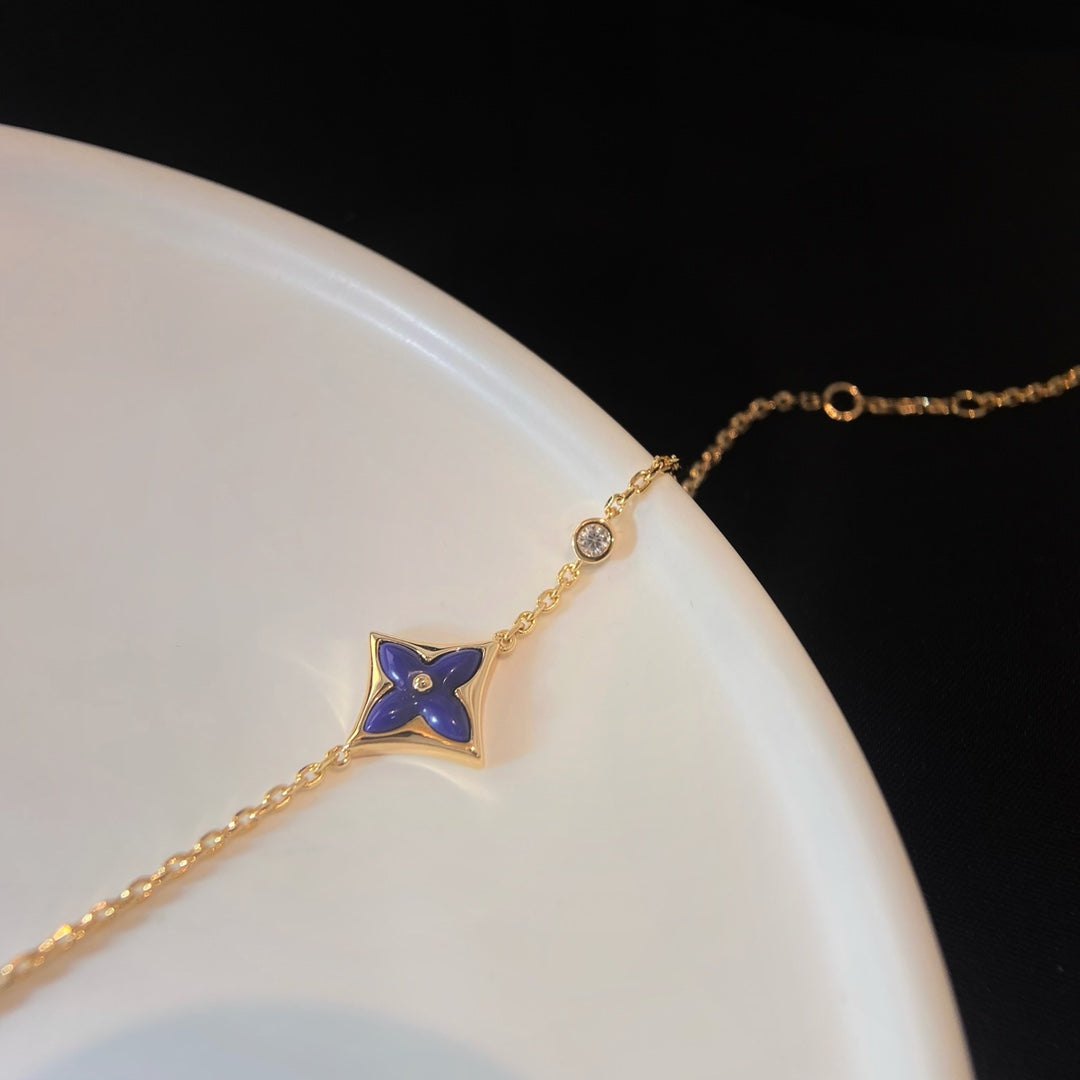 [Together Jewelry]COLOR STAR PINK GOLD DIAMOND BRACELET