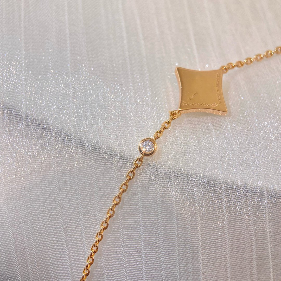 [Together Jewelry]COLOR STAR PINK GOLD DIAMOND BRACELET
