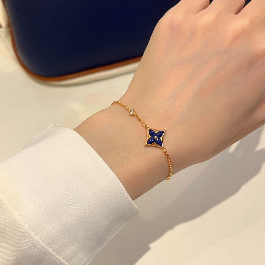 [Together Jewelry]COLOR STAR PINK GOLD DIAMOND BRACELET