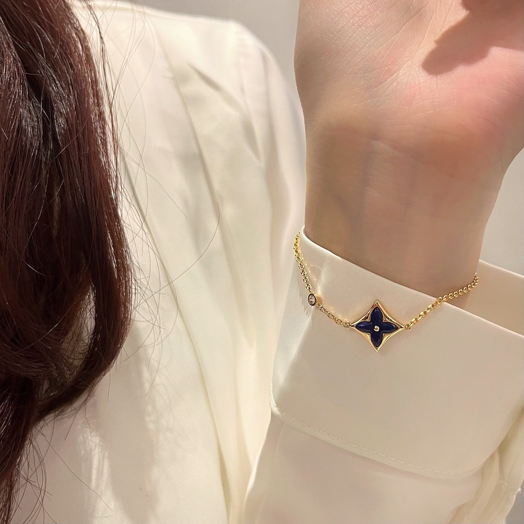 [Together Jewelry]COLOR STAR PINK GOLD DIAMOND BRACELET