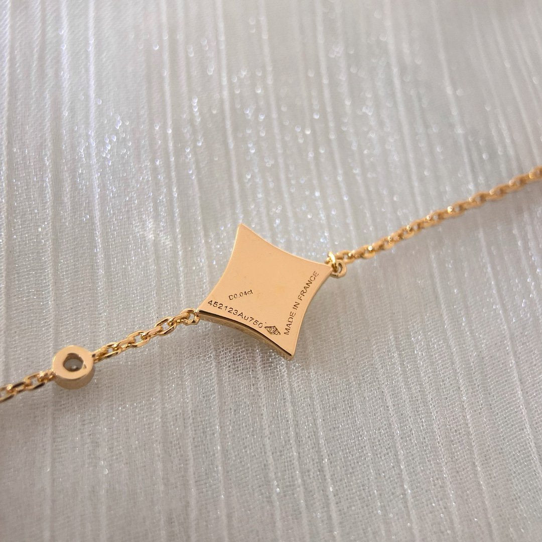 [Together Jewelry]COLOR STAR CARNELIAN PINK GOLD DIAMOND BRACELET