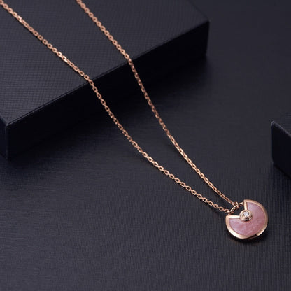 [Together Jewelry]AMULETTE ROSE GOLD PINK MOP NECKLACE