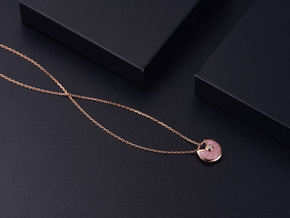 [Together Jewelry]AMULETTE ROSE GOLD PINK MOP NECKLACE